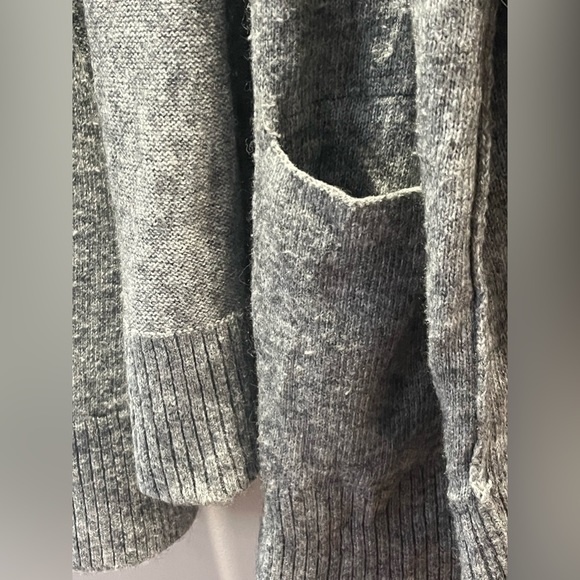 Anna Taylor LOFT Open Front Drop Shoulder Fine Knit Cardigan With Pockets - Picture 3 of 13